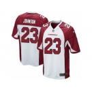 Men's Nike Arizona Cardinals #23 Chris Johnson Game White NFL Jersey