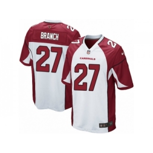 Men's Nike Arizona Cardinals #27 Tyvon Branch Game White NFL Jersey