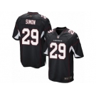 Men's Nike Arizona Cardinals #29 Tharold Simon Game Black Alternate NFL Jersey