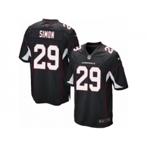 Men's Nike Arizona Cardinals #29 Tharold Simon Game Black Alternate NFL Jersey