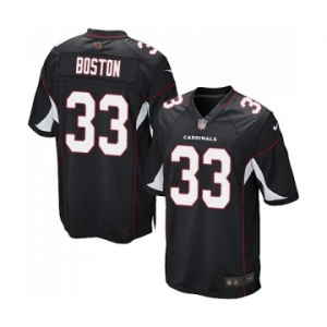 Men's Nike Arizona Cardinals #33 Tre Boston Game Black Alternate NFL Jersey