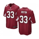 Men's Nike Arizona Cardinals #33 Tre Boston Game Red Team Color NFL Jersey