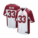 Men's Nike Arizona Cardinals #33 Tre Boston Game White NFL Jersey