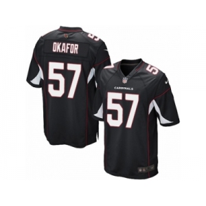 Men's Nike Arizona Cardinals #57 Alex Okafor Game Black Alternate NFL Jersey