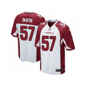 Men's Nike Arizona Cardinals #57 Alex Okafor Game White NFL Jersey