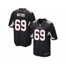 Men's Nike Arizona Cardinals #69 Evan Mathis Game Black Alternate NFL Jersey