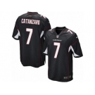 Men's Nike Arizona Cardinals #7 Chandler Catanzaro Game Black Alternate NFL Jersey