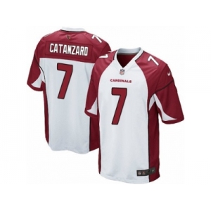 Men's Nike Arizona Cardinals #7 Chandler Catanzaro Game White NFL Jersey
