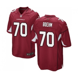 Men's Nike Arizona Cardinals #70 Evan Boehm Game Red Team Color NFL Jersey