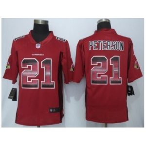 2015 new nike arizona cardinals #21 peterson red strobe jerseys[limited]