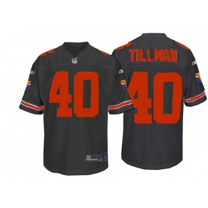 Arizona Cardinals #40 Pat Tillman Black Replica Throwback Football Jersey