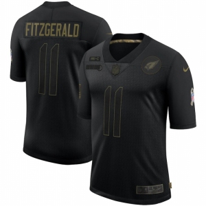 Men Arizona Cardinals #11 Larry Fitzgerald Nike 2020 Salute To Service Limited Jersey Black