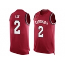 Men Nike Arizona Cardinals #2 Andy Lee Limited Red Player Name & Number Tank Top NFL Jersey