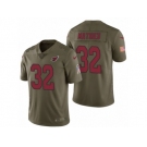 Men Nike Arizona Cardinals #32 Tyrann Mathieu Olive 2017 Salute to Service Limited Jerseys