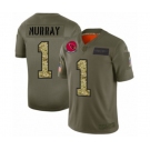 Men's Arizona Cardinals #1 Kyler Murray 2019 Olive Camo Salute to Service Limited Jersey