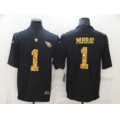 Men's Arizona Cardinals #1 Kyler Murray 2020 Black Leopard Print Fashion Limited Stitched Jersey