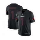 Men's Arizona Cardinals #1 Kyler Murray Limited Black Rush Impact Football Jersey