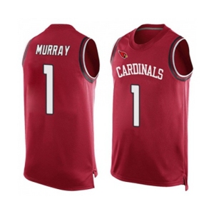 Men's Arizona Cardinals #1 Kyler Murray Limited Red Player Name & Number Tank Top Football Jersey