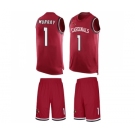 Men's Arizona Cardinals #1 Kyler Murray Limited Red Tank Top Suit Football Jersey