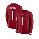 Men's Arizona Cardinals #1 Kyler Murray Limited Red Therma Long Sleeve Football Jersey