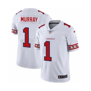 Men's Arizona Cardinals #1 Kyler Murray White Team Logo Cool Edition Jersey