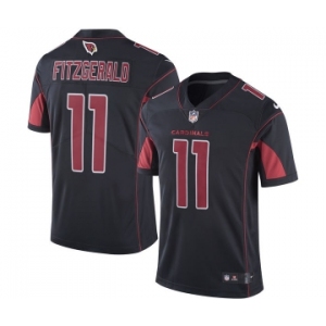 Men's Arizona Cardinals #11 Larry Fitzgerald Nike Black Color Rush Limited Jersey