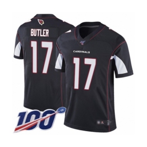 Men's Arizona Cardinals #17 Hakeem Butler Black Alternate Vapor Untouchable Limited Player 100th Season Football Jersey