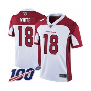 Men's Arizona Cardinals #18 Kevin White Vapor Untouchable Limited Player 100th Season Football Jersey