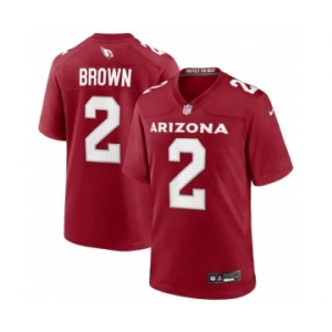 Men's Arizona Cardinals #2 Marquise Brown Red Stitched Game Football Jersey