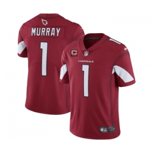 Men's Arizona Cardinals 2022 #1 Kyler Murray Red With 3-star C Patch Vapor Untouchable Limited Stitched NFL Jersey