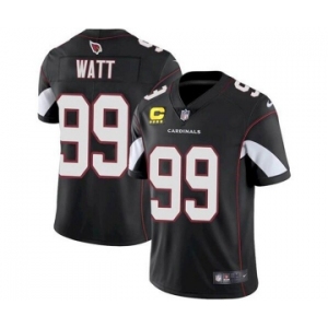 Men's Arizona Cardinals 2022 #99 J.J. Watt Black With 4-star C Patch Vapor Untouchable Limited Stitched NFL Jersey