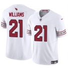 Men's Arizona Cardinals #21 Garrett Williams White 2024 F.U.S.E. Vapor Untouchable Limited Stitched Jersey