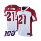 Men's Arizona Cardinals #21 Patrick Peterson White Vapor Untouchable Limited Player 100th Season Football Jersey