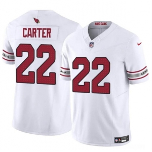Men's Arizona Cardinals #22 Michael Carter White 2023 F.U.S.E. Vapor Untouchable Limited Football Stitched Jersey