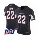 Men's Arizona Cardinals #22 T. J. Logan Black Alternate Vapor Untouchable Limited Player 100th Season Football Jersey