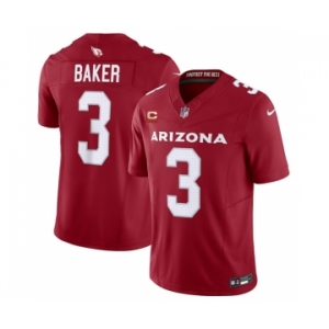 Men's Arizona Cardinals #3 Budda Baker Red 2023 F.U.S.E. With 4-Star C Patch Vapor Untouchable F.U.S.E. Limited Football Stitched Jersey