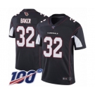 Men's Arizona Cardinals #32 Budda Baker Black Alternate Vapor Untouchable Limited Player 100th Season Football Jersey