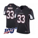 Men's Arizona Cardinals #33 Byron Murphy Black Alternate Vapor Untouchable Limited Player 100th Season Football Jersey