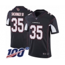 Men's Arizona Cardinals #35 D.J. Swearinger SR Black Alternate Vapor Untouchable Limited Player 100th Season Football Jersey