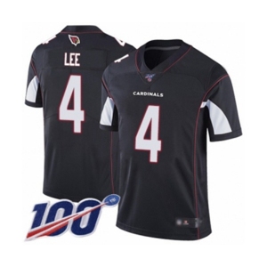 Men's Arizona Cardinals #4 Andy Lee Black Alternate Vapor Untouchable Limited Player 100th Season Football Jersey