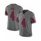 Men's Arizona Cardinals #4 Andy Lee Limited Silver Inverted Legend Football Jersey