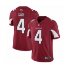 Men's Arizona Cardinals #4 Andy Lee Red Team Color Vapor Untouchable Limited Player Football Jersey