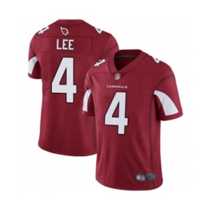 Men's Arizona Cardinals #4 Andy Lee Red Team Color Vapor Untouchable Limited Player Football Jersey
