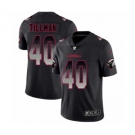 Men's Arizona Cardinals #40 Pat Tillman Limited Black Smoke Fashion Football Jersey