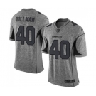 Men's Arizona Cardinals #40 Pat Tillman Limited Gray Gridiron Football Jersey