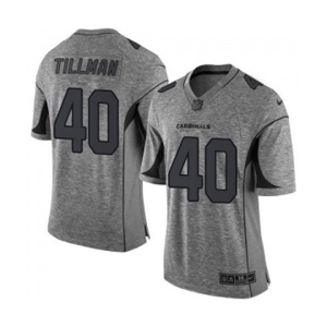 Men's Arizona Cardinals #40 Pat Tillman Limited Gray Gridiron Football Jersey