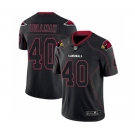 Men's Arizona Cardinals #40 Pat Tillman Limited Lights Out Black Rush Football Jersey