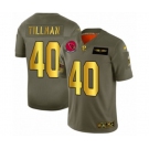 Men's Arizona Cardinals #40 Pat Tillman Limited Olive Gold 2019 Salute to Service Football Jersey