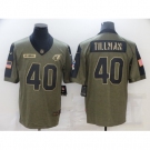 Men's Arizona Cardinals #40 Pat Tillman Nike Olive 2021 Salute To Service Limited Player Jersey