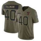 Men's Arizona Cardinals #40 Pat Tillman Olive 2025 Salute to Service Limited Football Stitched Jersey